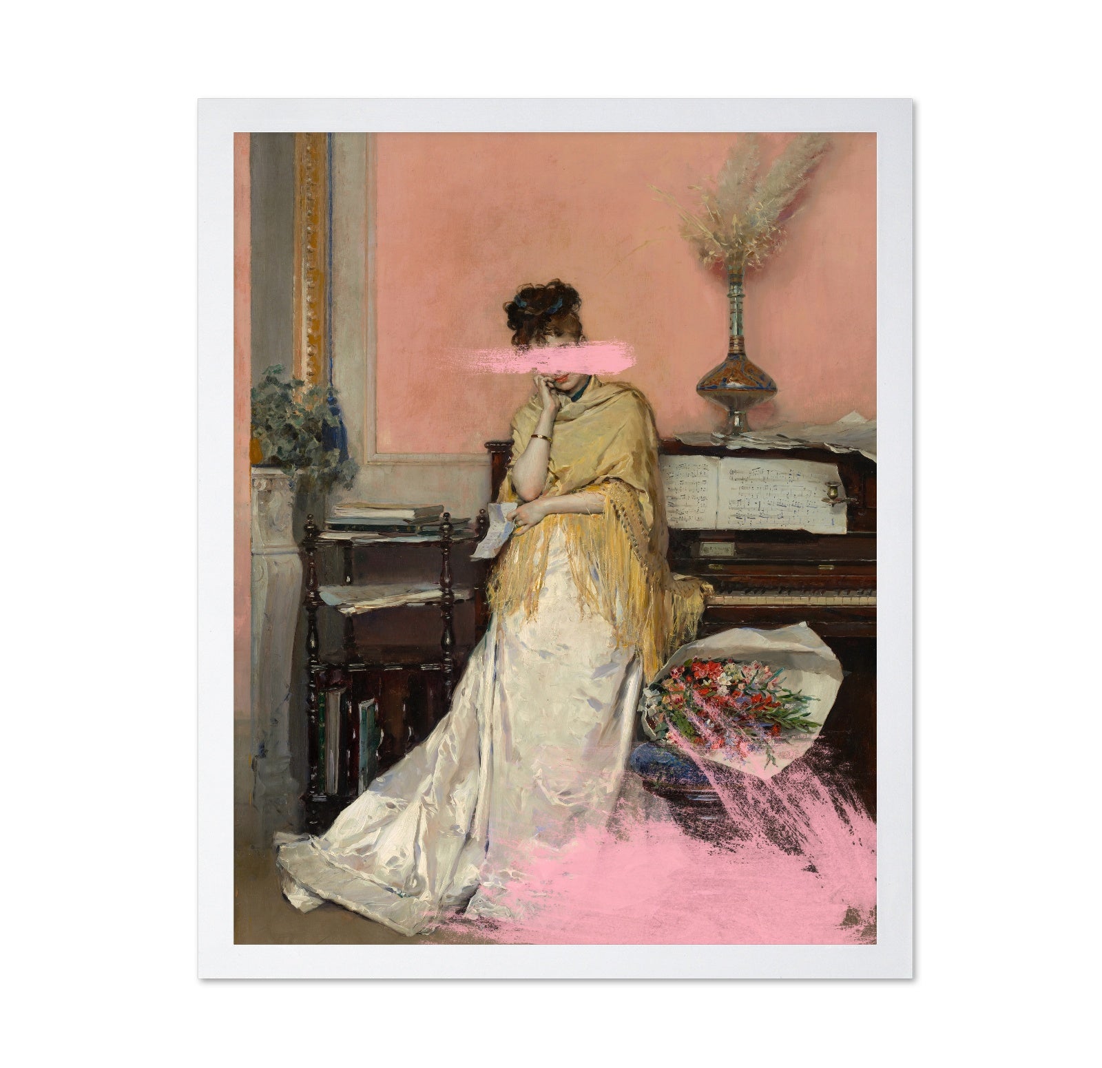 Piano Lady Abstract