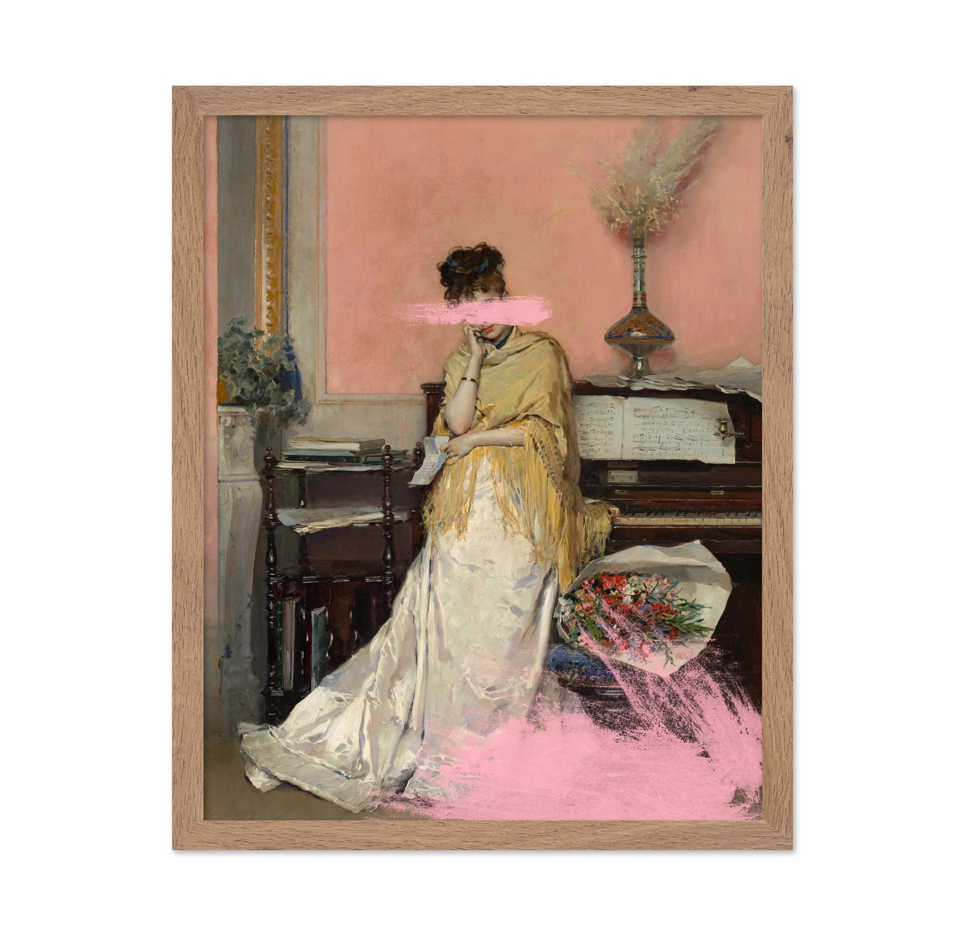 Piano Lady Abstract