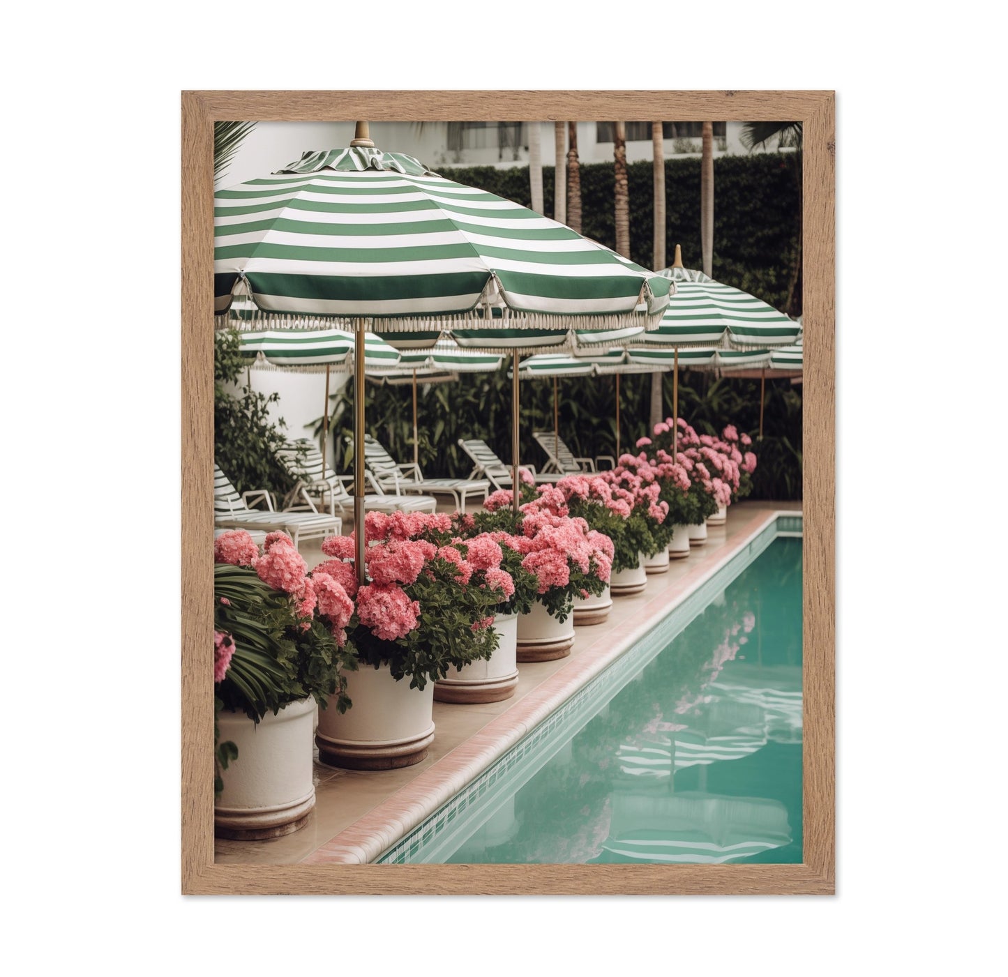 Poolside Flower Row