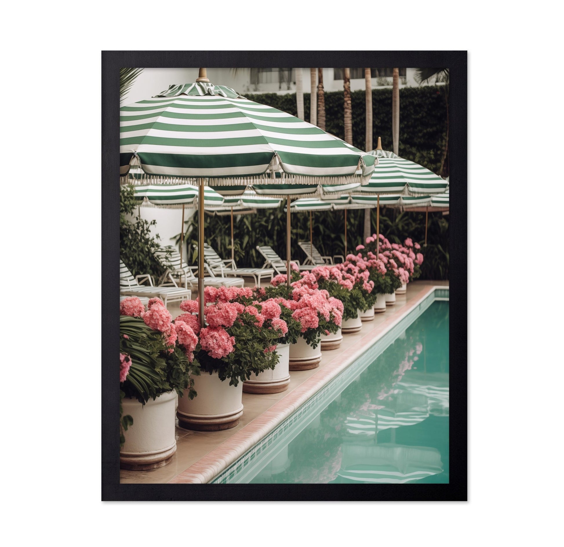 Poolside Flower Row