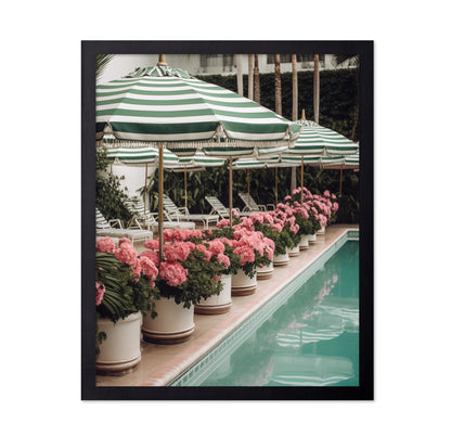 Poolside Flower Row