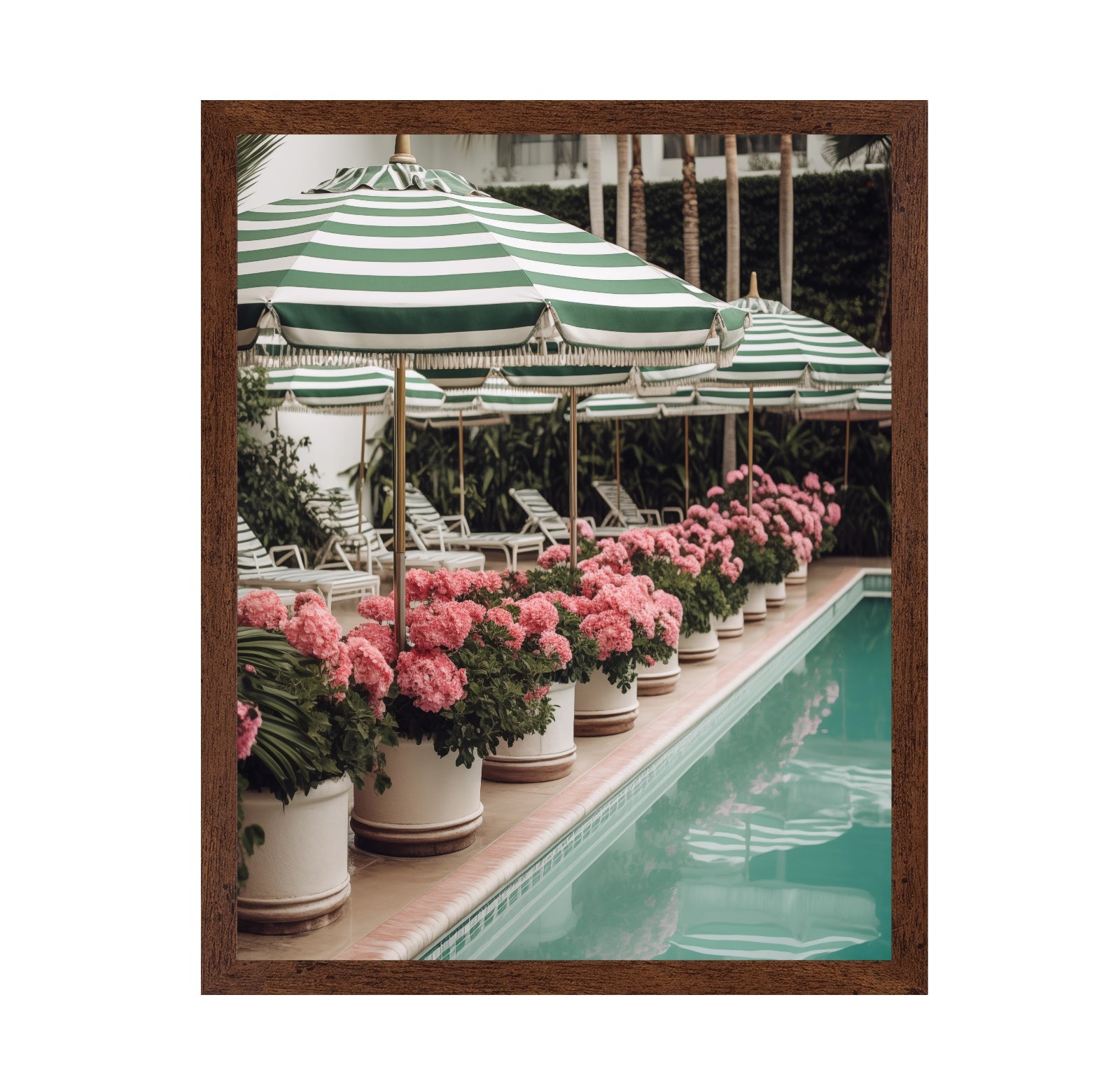 Poolside Flower Row