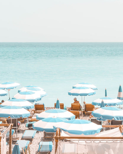 Blue Beach Umbrellas