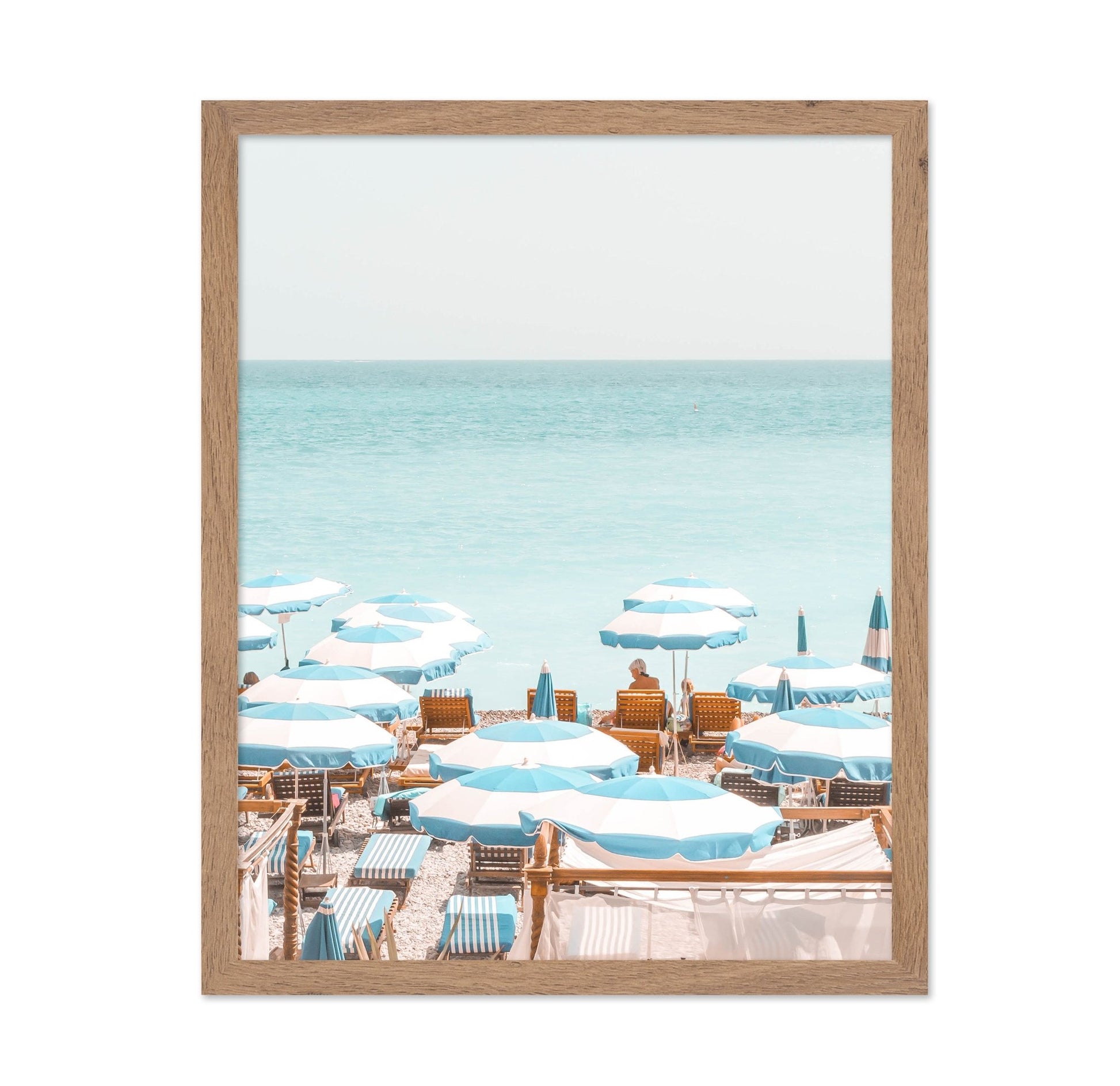 Blue Beach Umbrellas