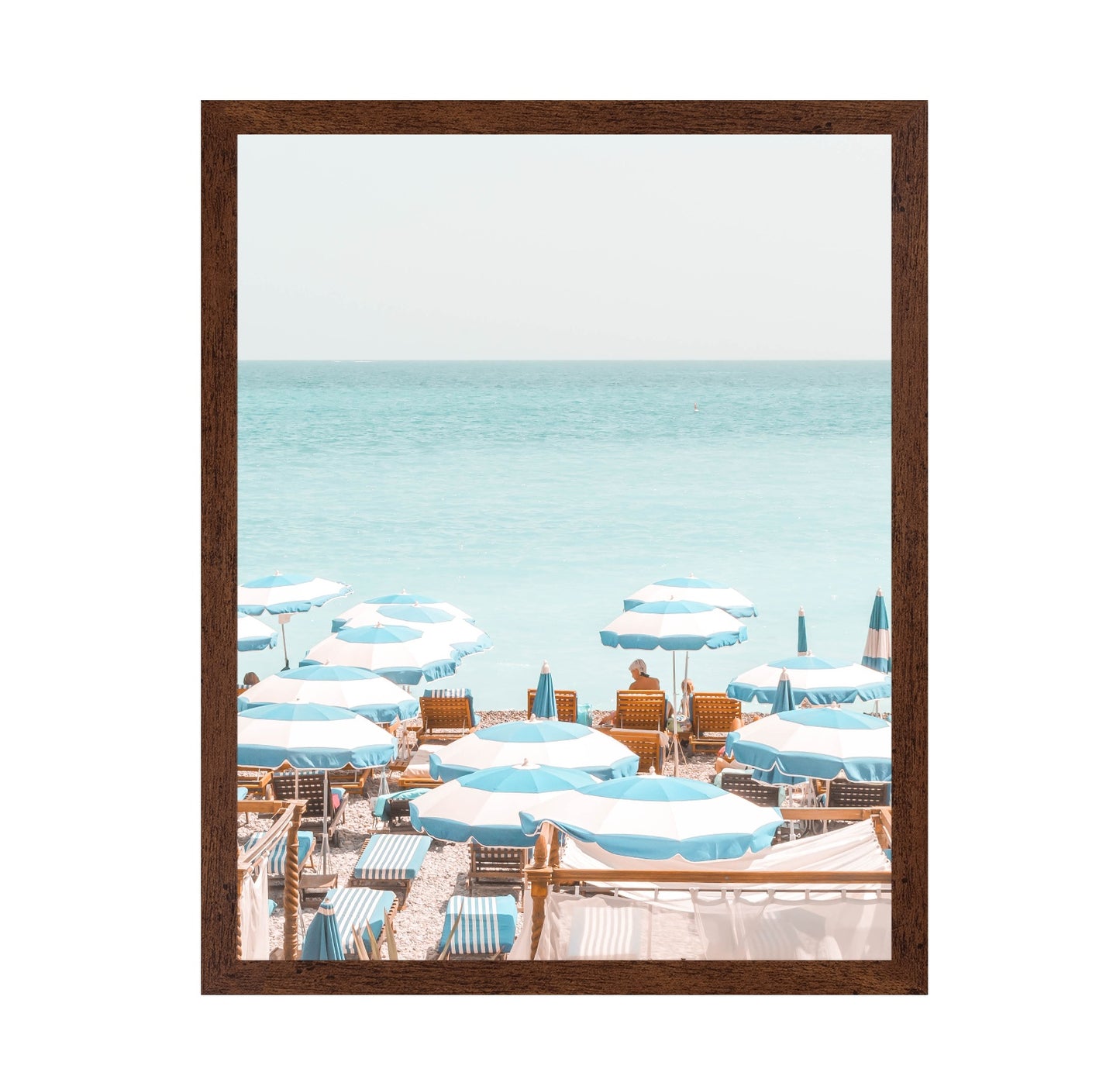 Blue Beach Umbrellas