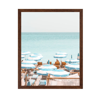 Blue Beach Umbrellas