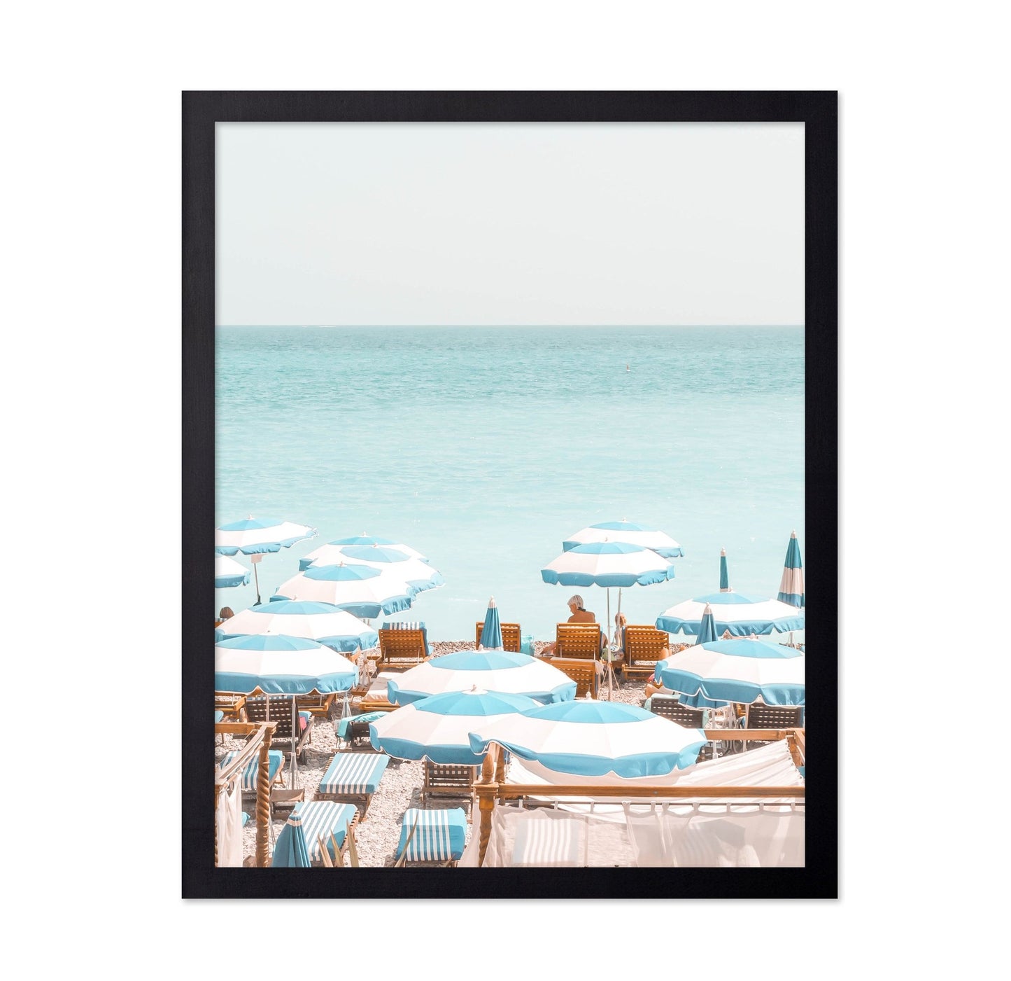 Blue Beach Umbrellas