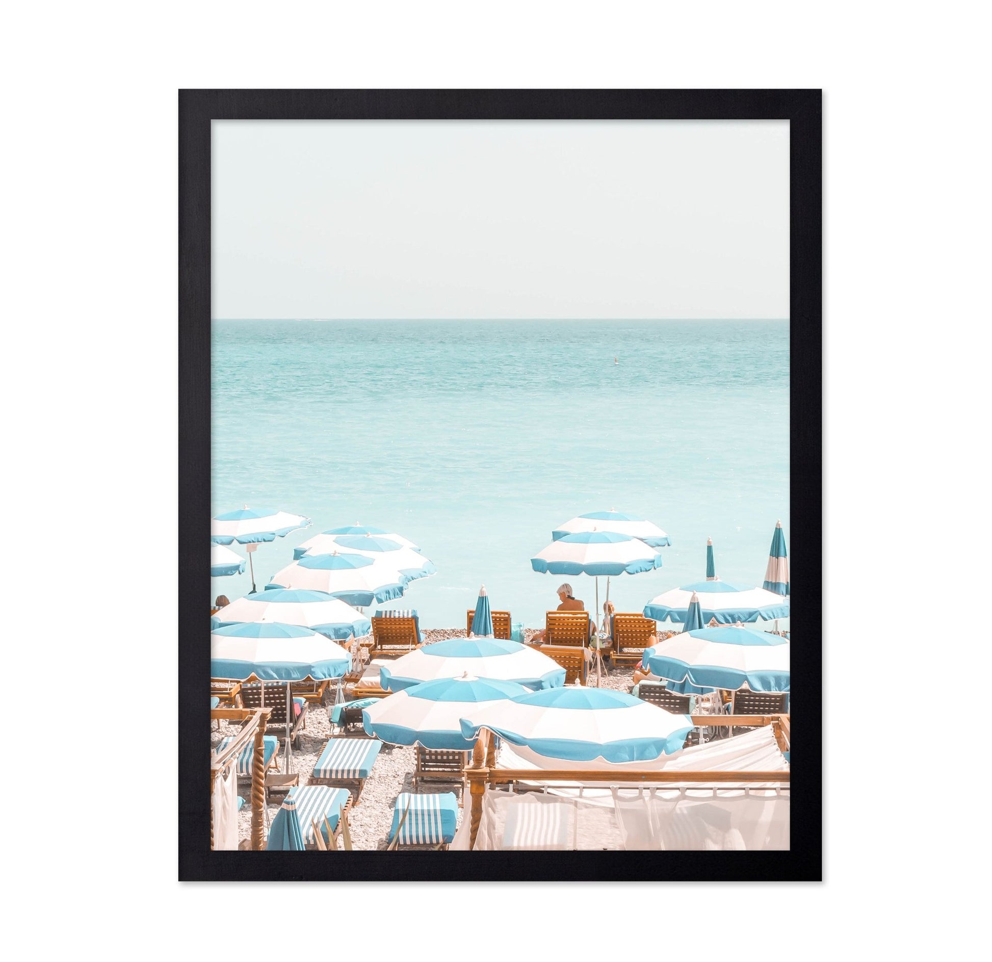 Blue Beach Umbrellas