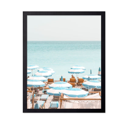 Blue Beach Umbrellas