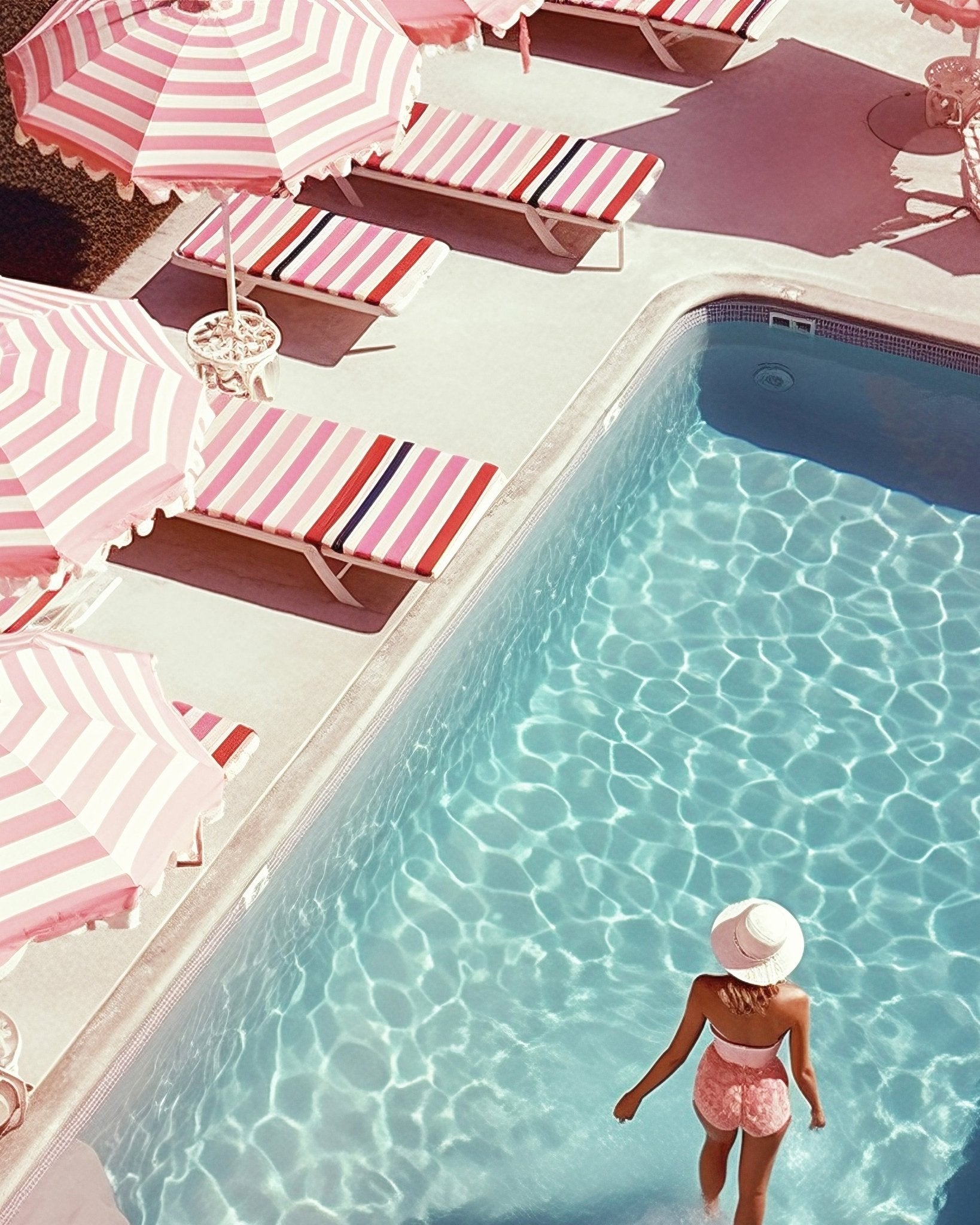 Pink Poolside Escape No2