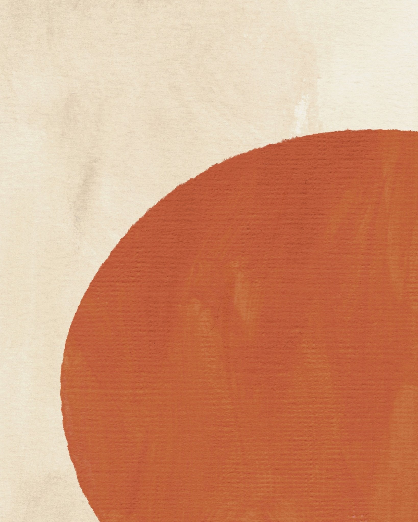 Terracotta Circle Abstract