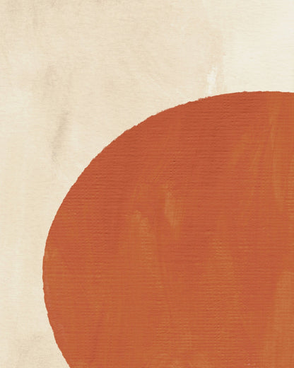 Terracotta Circle Abstract