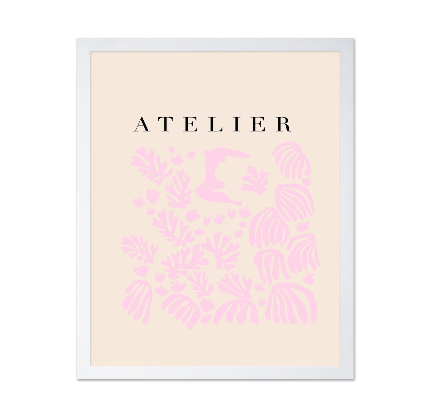 Pink Botanical Silhouette