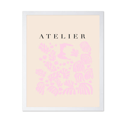 Pink Botanical Silhouette