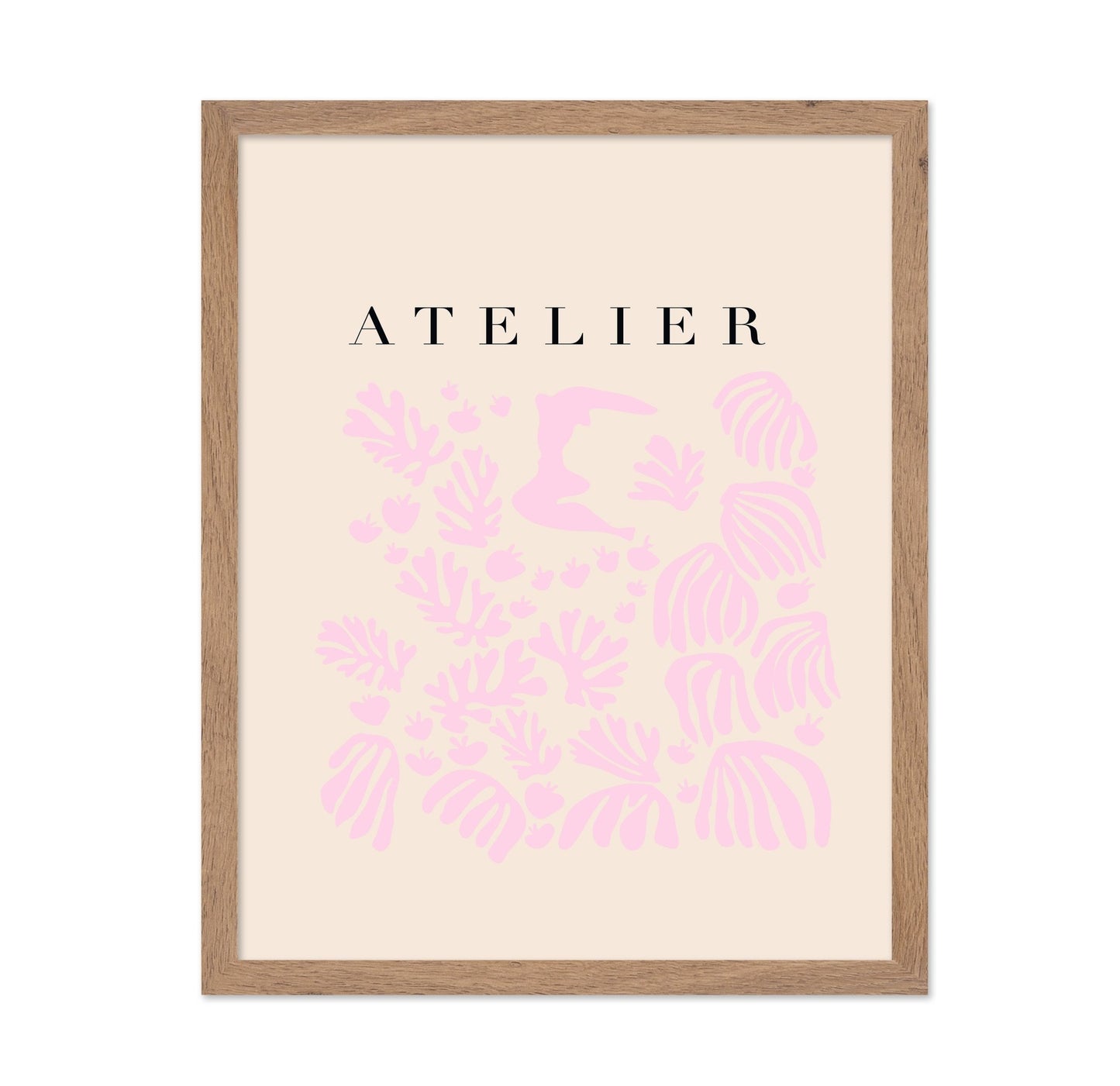 Pink Botanical Silhouette