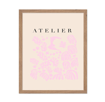 Pink Botanical Silhouette