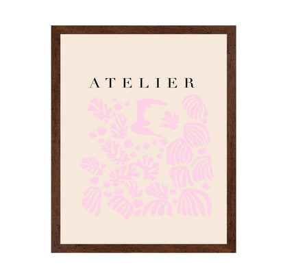 Pink Botanical Silhouette