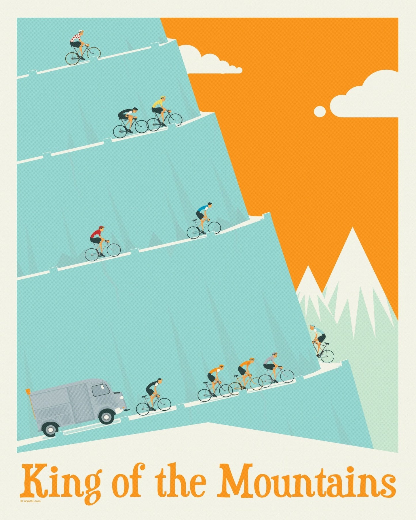Mountain Cycling Climb