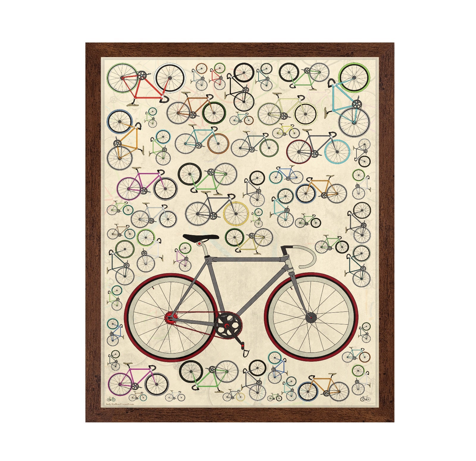 Bike Pattern Poster