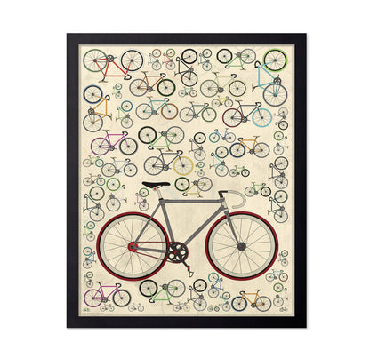 Bike Pattern Poster