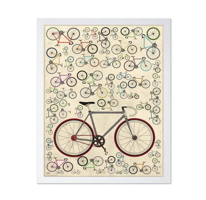 Bike Pattern Poster