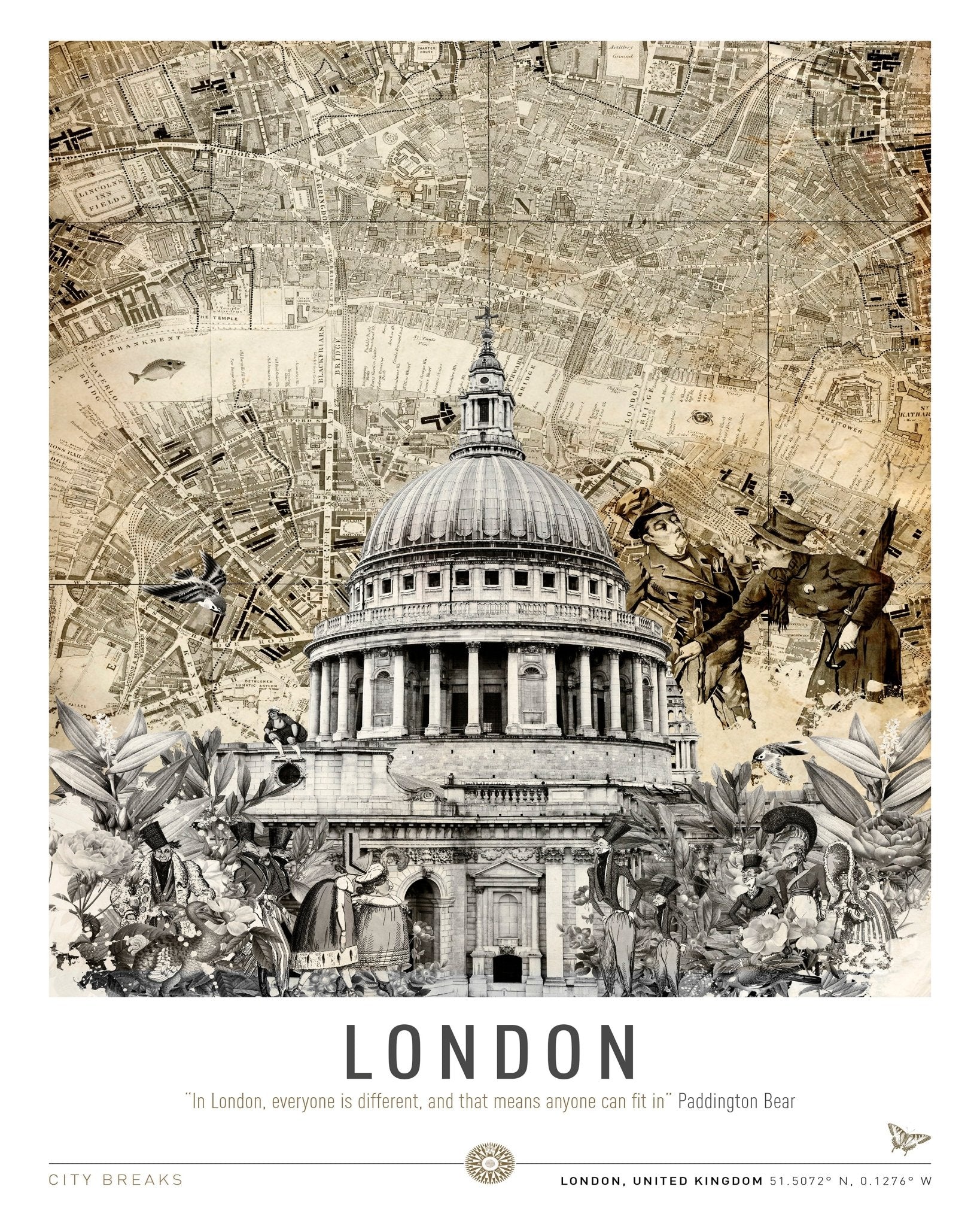 London St Paul Map