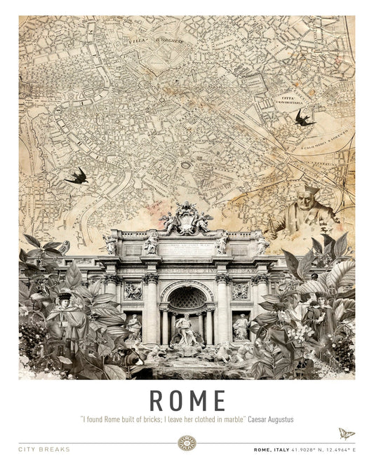 Rome Fountain Map