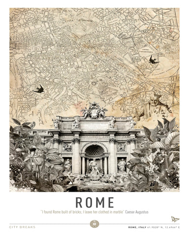 Rome Fountain Map