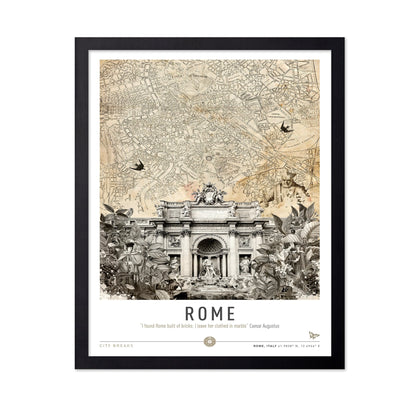 Rome Fountain Map