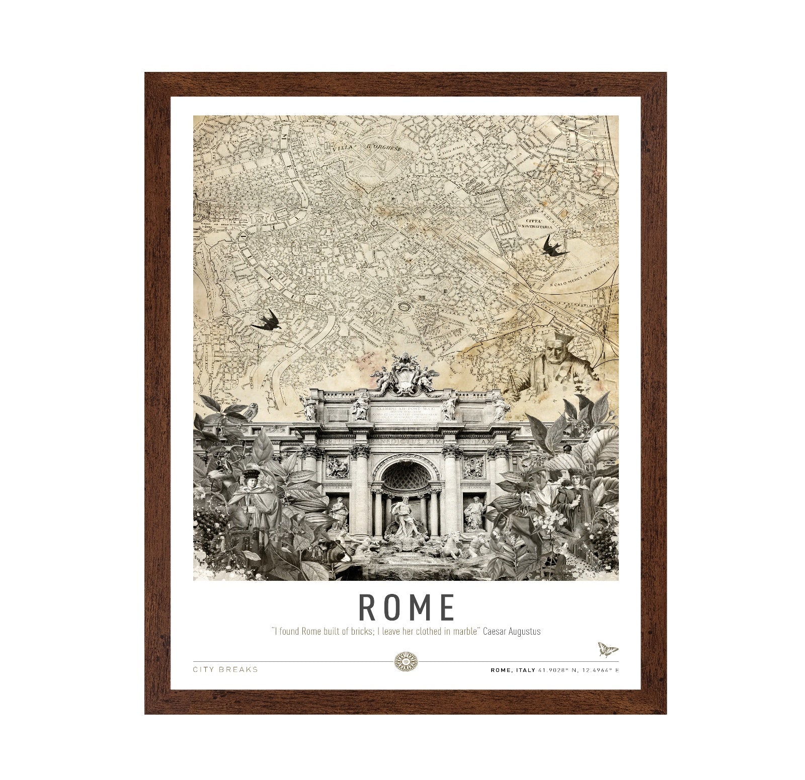 Rome Fountain Map