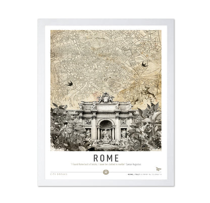 Rome Fountain Map
