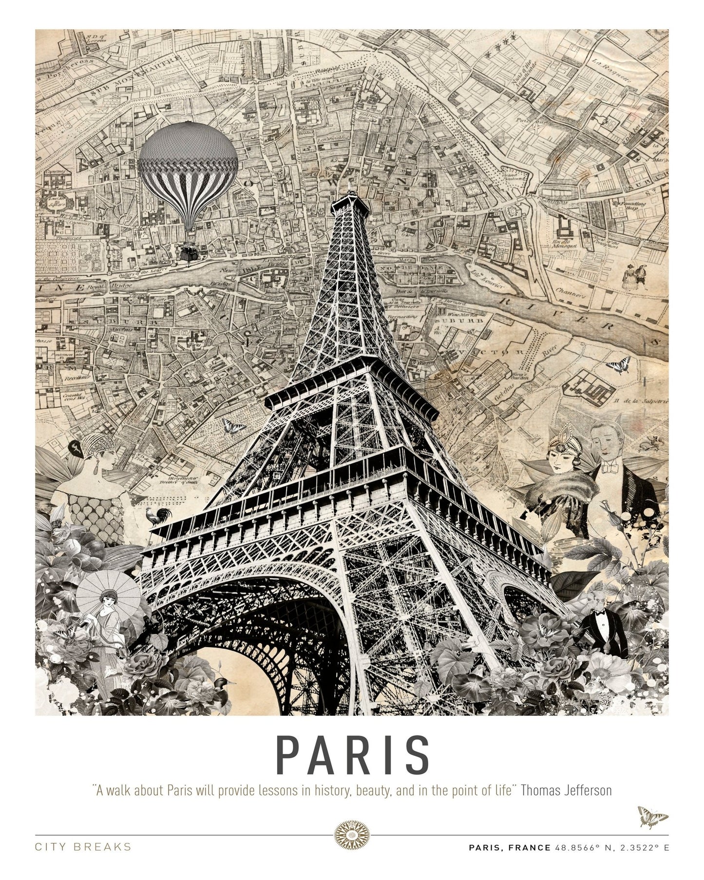 Paris Eiffel Map
