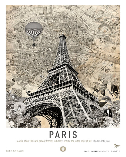 Paris Eiffel Map
