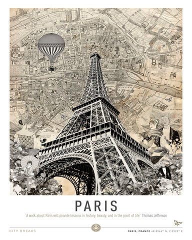Paris Eiffel Map