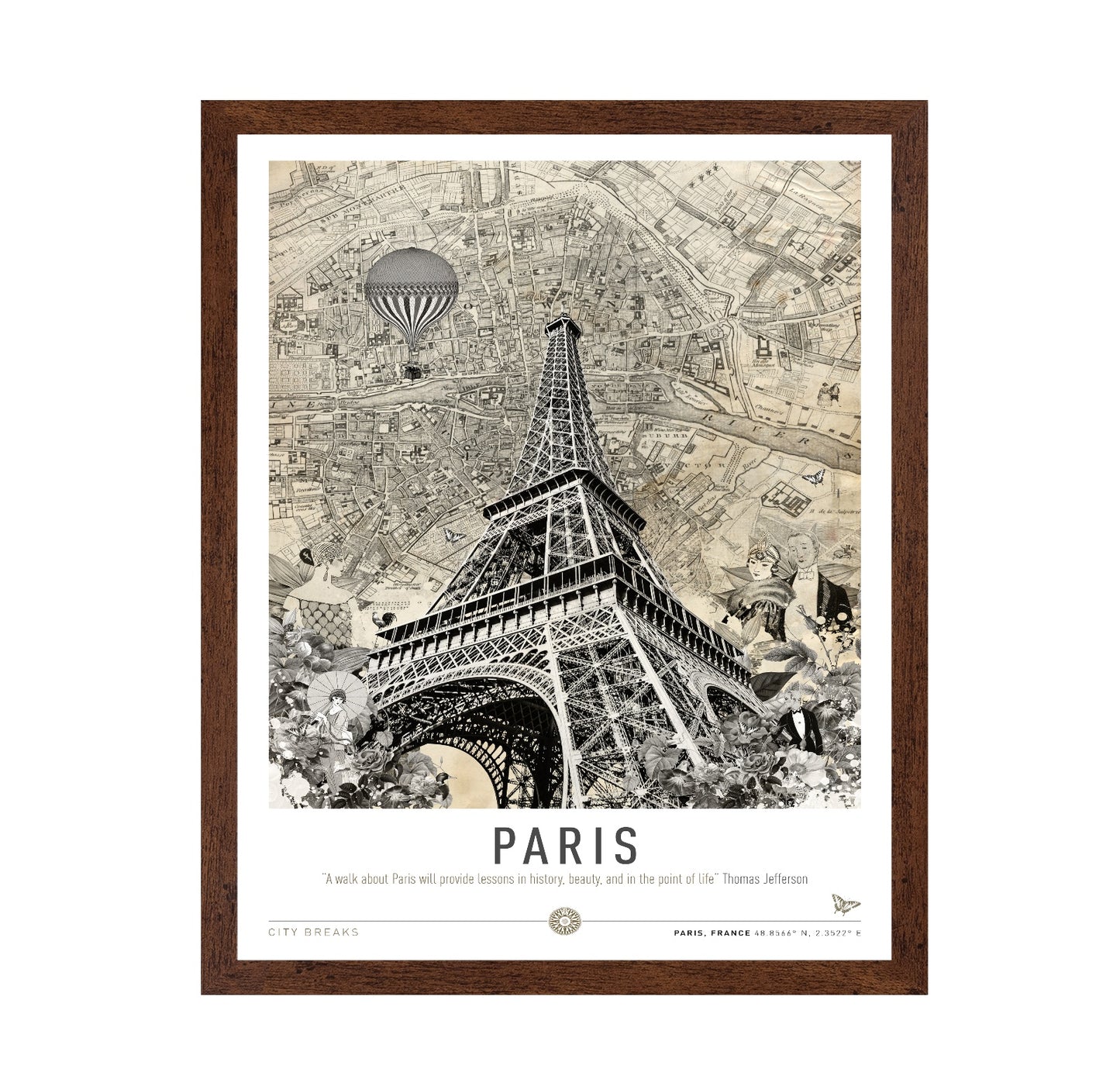 Paris Eiffel Map
