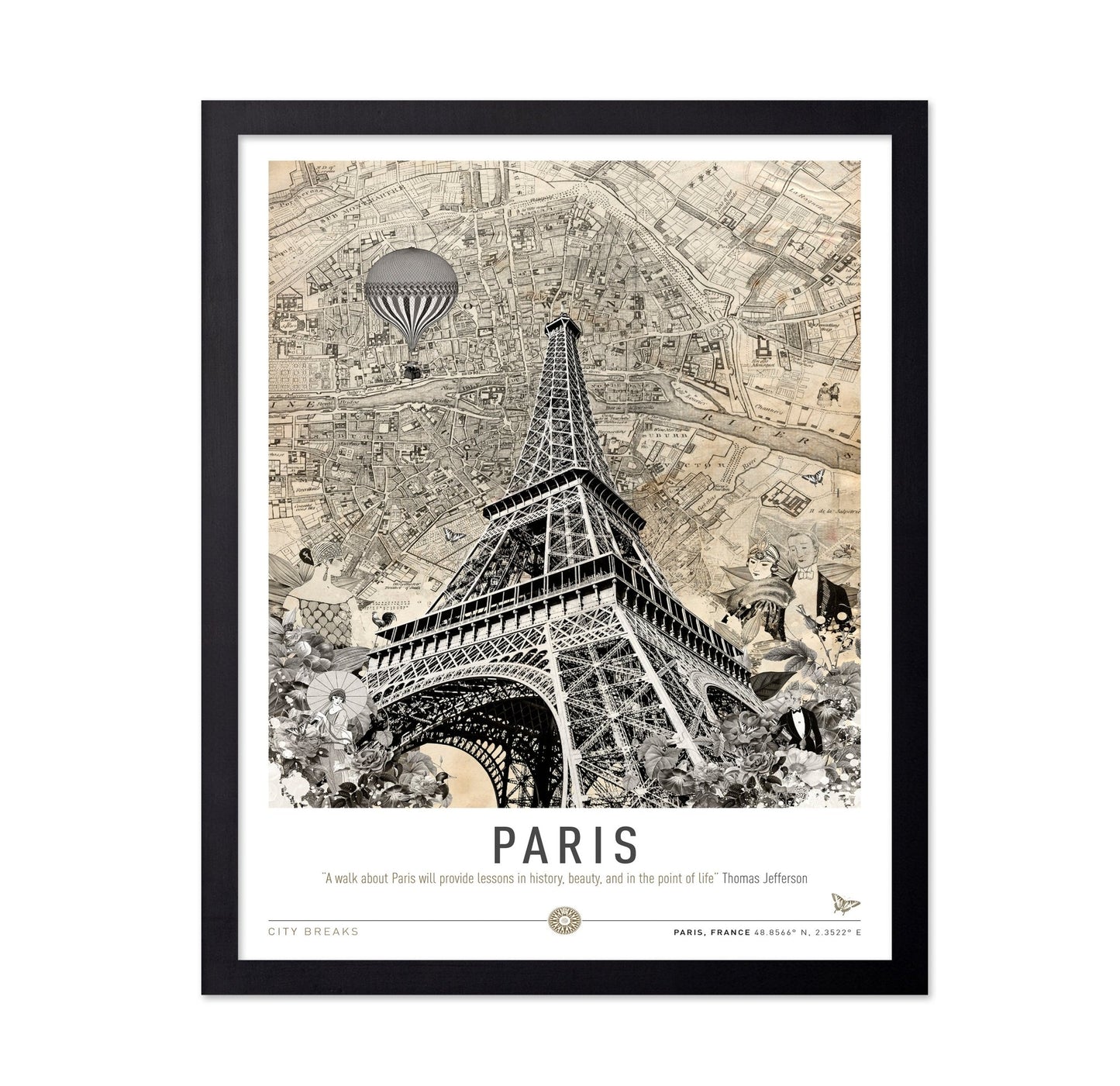 Paris Eiffel Map