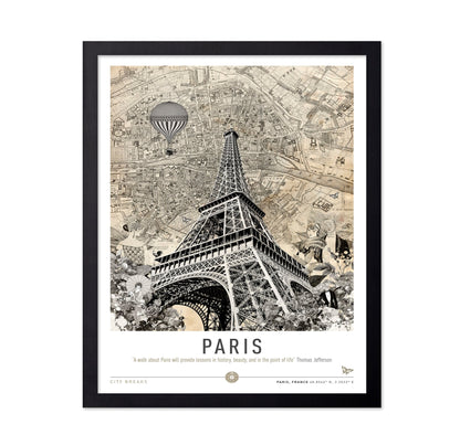 Paris Eiffel Map