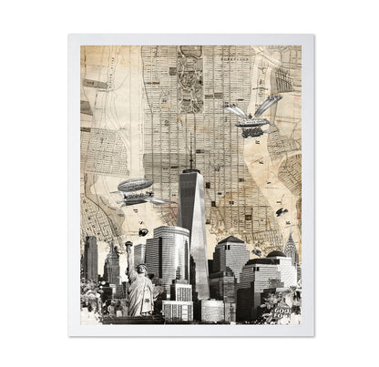 New York Map Collage