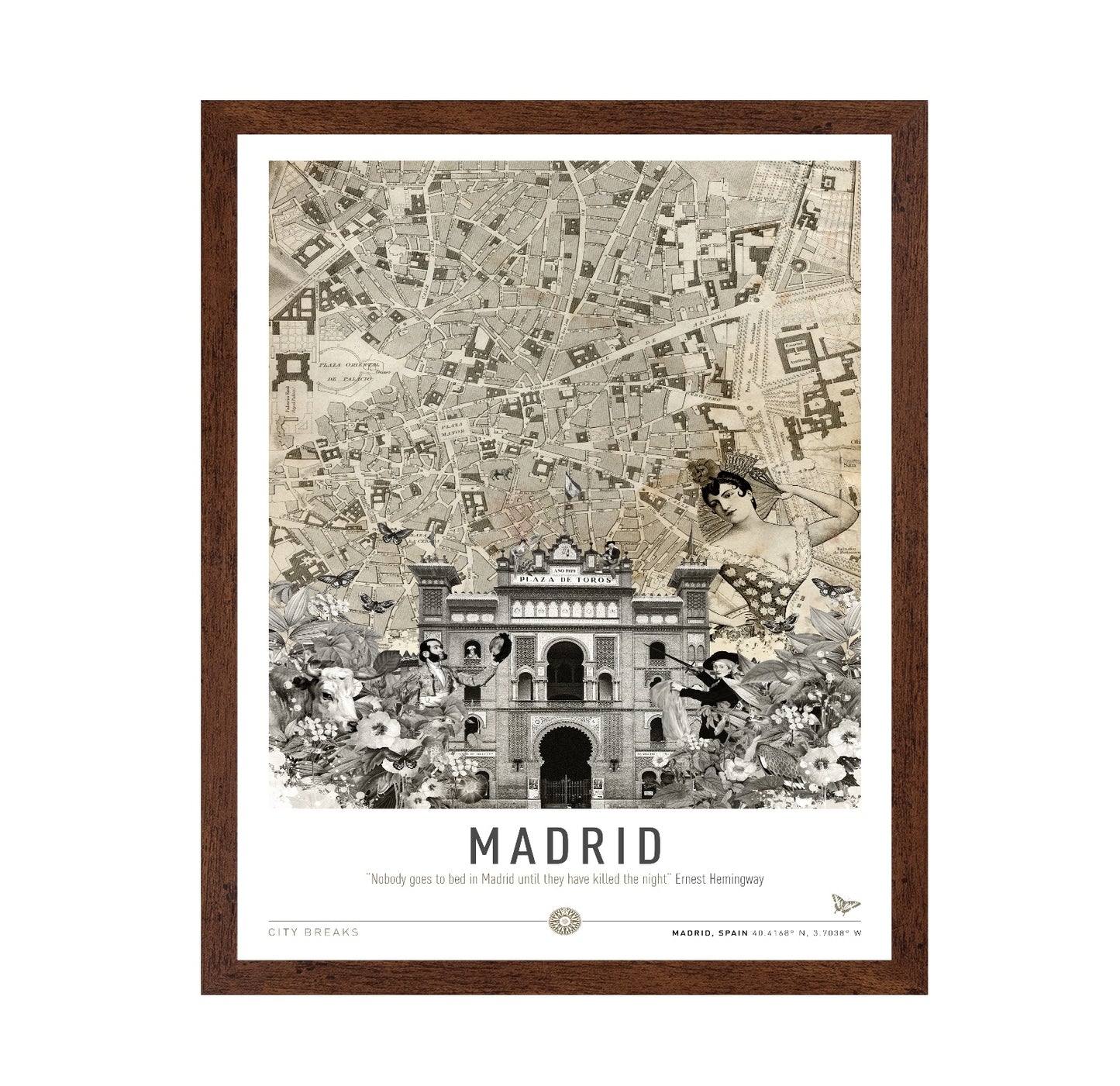 Madrid Vintage Collage No1