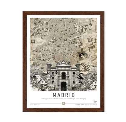 Madrid Vintage Collage No1