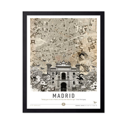 Madrid Vintage Collage No1