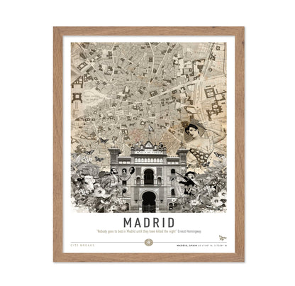 Madrid Vintage Collage No1