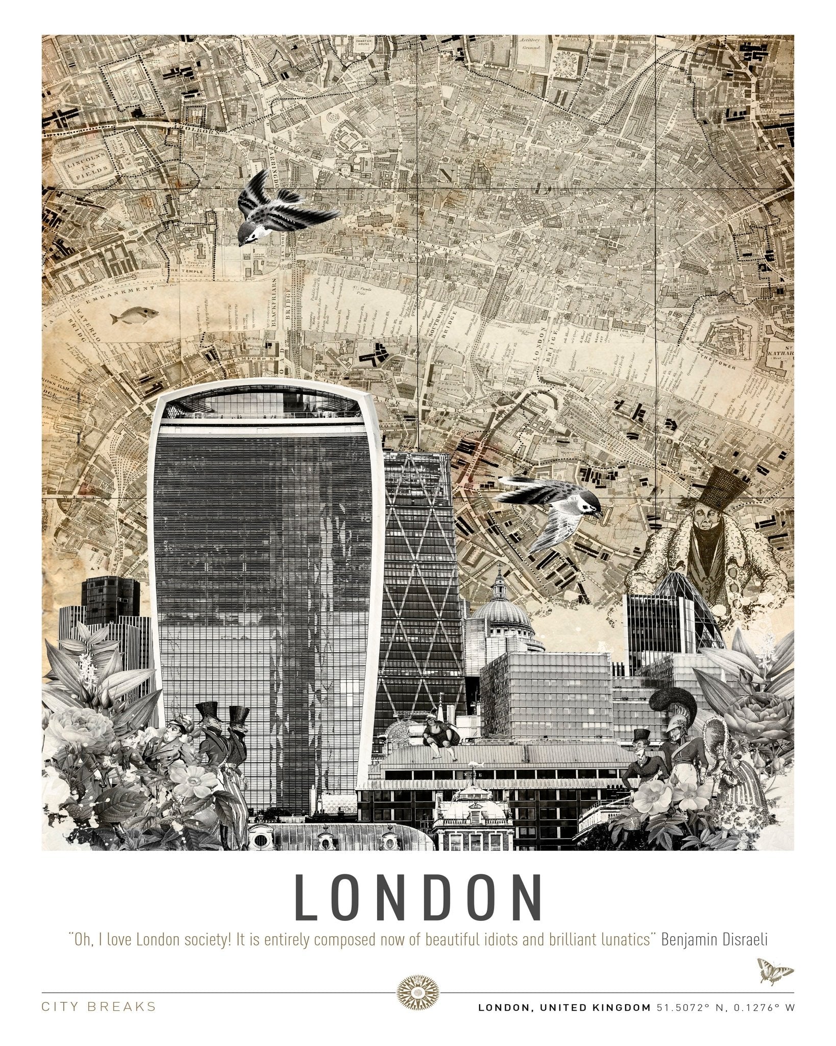 London Skyline Collage