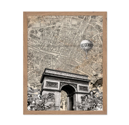 Paris Map Collage