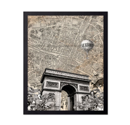 Paris Map Collage