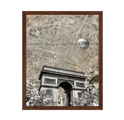 Paris Map Collage