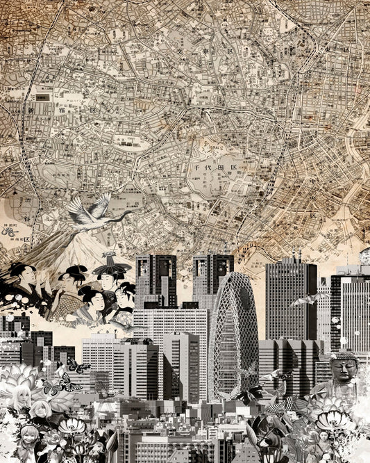Tokyo Vintage Collage