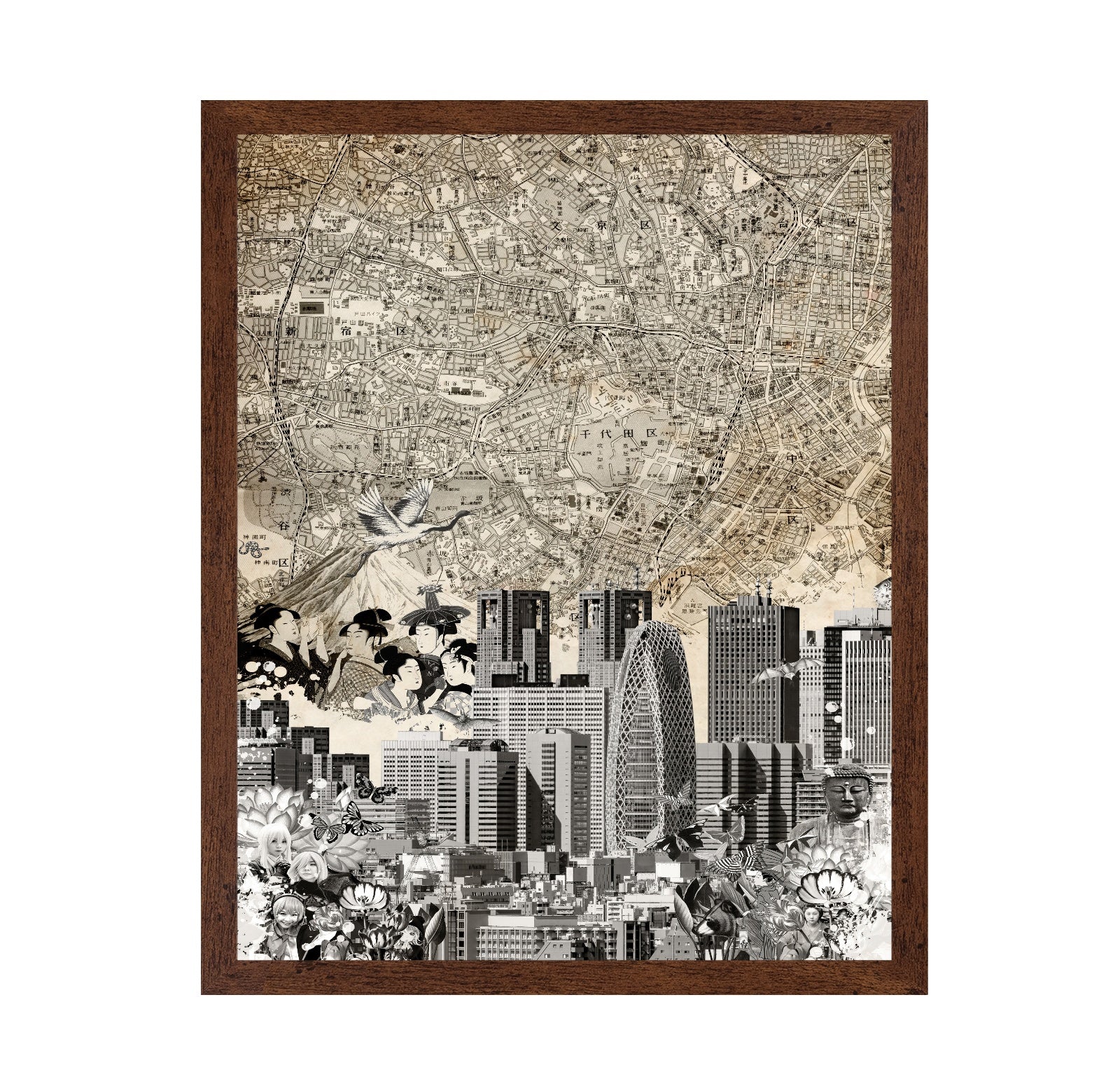 Tokyo Vintage Collage