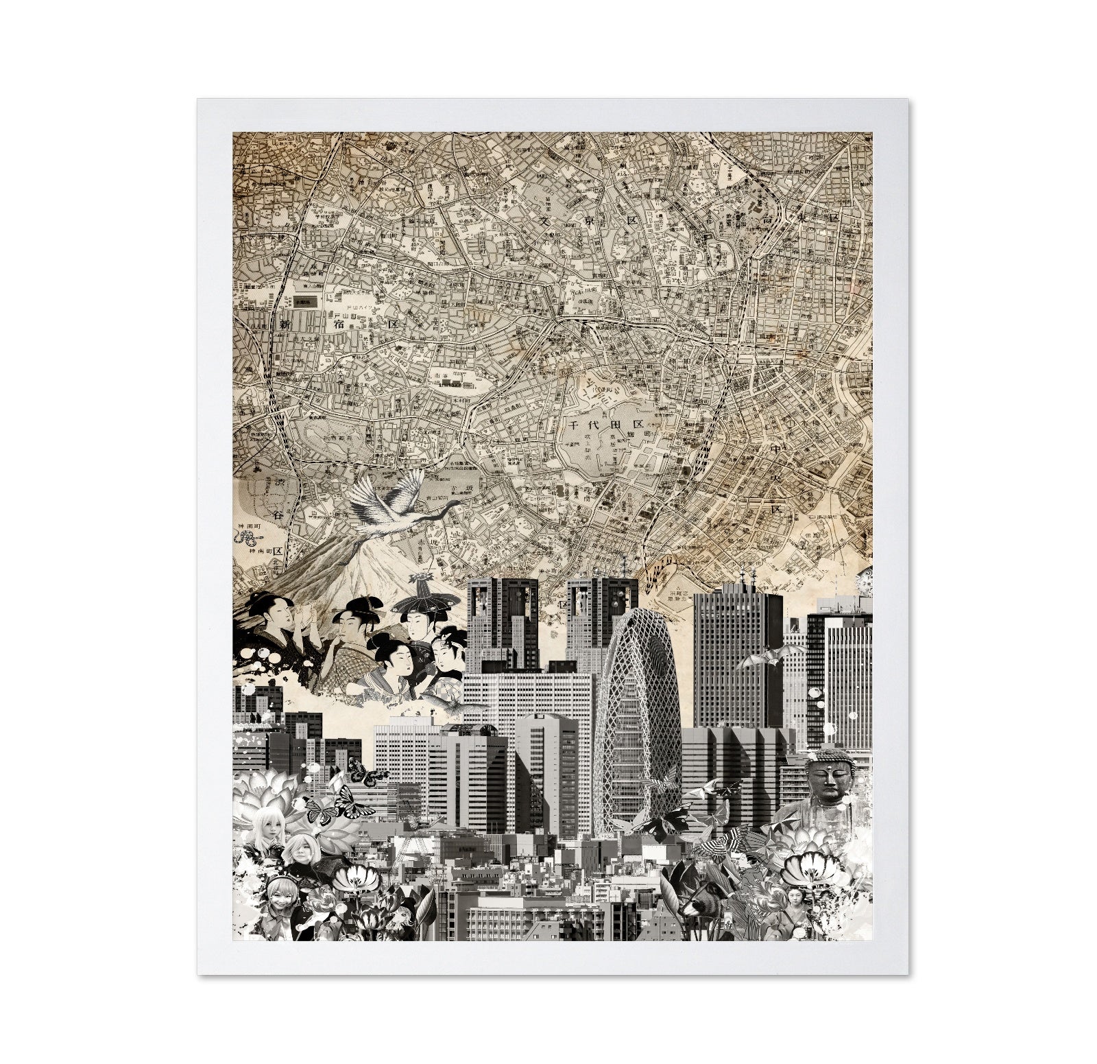 Tokyo Vintage Collage