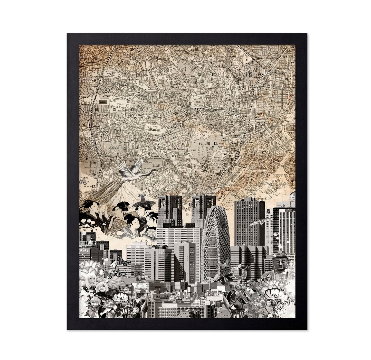 Tokyo Vintage Collage